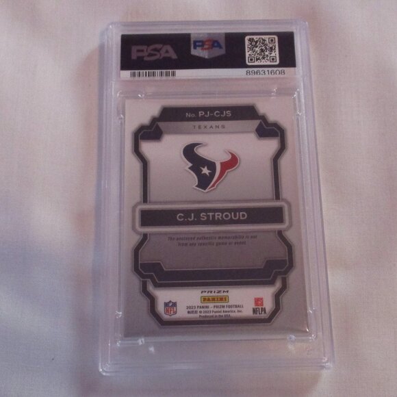 2023 PRIZM CJ STROUD PREMIER JERSEYS #PJCJS PSA MINT 9 - Picture 2 of 2